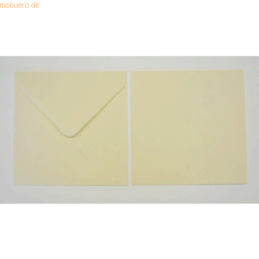 Blanke Briefumschlge 155x155mm 100g/qm gummiert VE=100 Stck biscuit