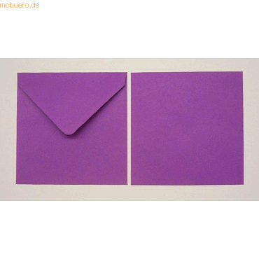 Blanke Briefumschlge 155x155mm 100g/qm gummiert VE=100 Stck aubergin