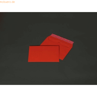 Blanke Briefumschlge C6 100g/qm haftklebend VE=100 Stck intensivrot