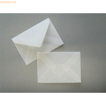 Blanke Briefumschlge 58x81mm (DIN C8) 90g/qm gummiert VE=100 Stck tr