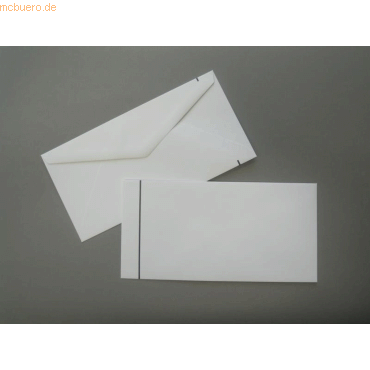 Blanke Trauerumschlge DINlang 110g/qm gummiert VE=100 Stck wei