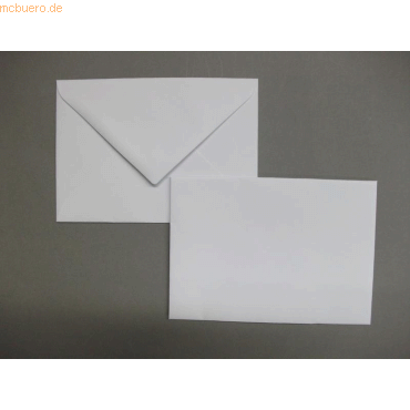Blanke Briefumschlge 111x157mm 120g/qm gummiert VE=100 Stck hochwei