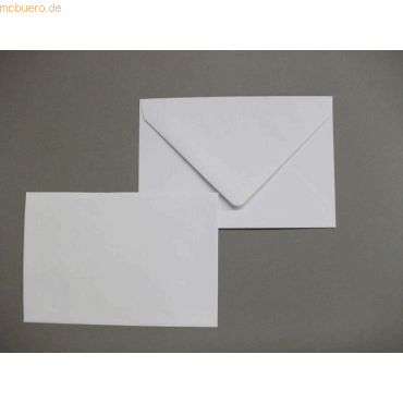 Blanke Briefumschlge 86x128mm 120g/qm gummiert VE=100 Stck wei