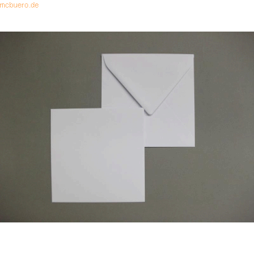 Blanke Briefumschlge 145x145mm 100g/qm gummiert VE=100 Stck wei