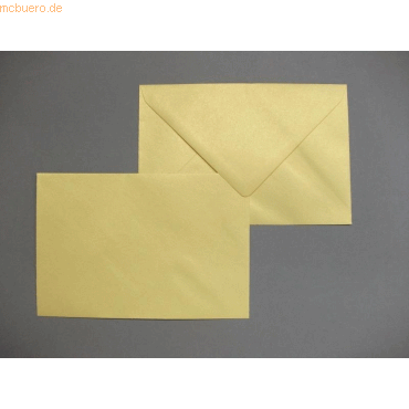 Blanke Briefumschlge 120x178mm 90g/qm gummiert VE=100 Stck gold