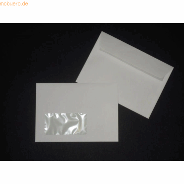 Blanke Briefumschlge 125x176mm (DIN B6) 80g/qm haftklebend Fenster VE