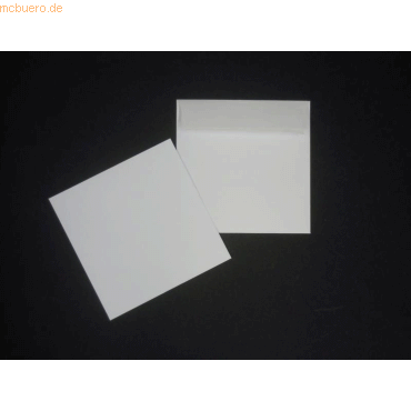 Blanke Briefumschlge 130x130mm 90g/qm haftklebend VE=100 Stck wei