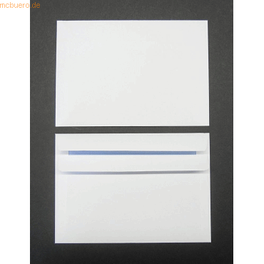 Blanke Briefumschlge C6 90g/qm selbstklebend VE=1000 Stck wei
