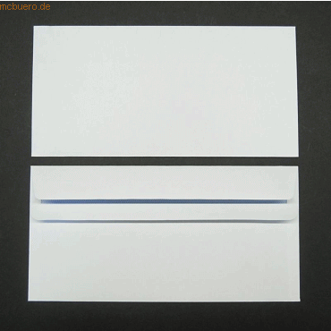 Blanke Briefumschlge DINlang 100g/qm selbstklebend VE=500 Stck wei