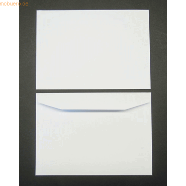 Blanke Kuvertierhllen C5 110g/qm gummiert VE=500 Stck wei