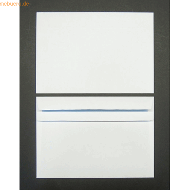 Blanke Briefumschlge C5 90g/qm selbstklebend VE=500 Stck wei
