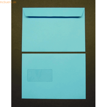 Blanke Briefumschlge C5 120g/qm haftklebend Fenster VE=500 Stck pazi