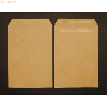 Blanke Versandtaschen C4 115g/qm selbstklebend VE=250 Stck braun