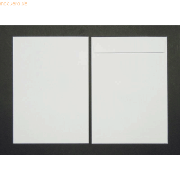 Blanke Vollpapptaschen C4 210g/qm haftklebend VE=125 Stck