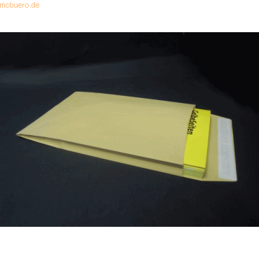 Blanke Faltentaschen 229x324x25mm C4 120g/qm haftklebend VE=125 St. br