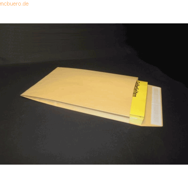 Blanke Faltentaschen C4 Falte 25mm 140g/qm HK Fenster VE=125 St. braun