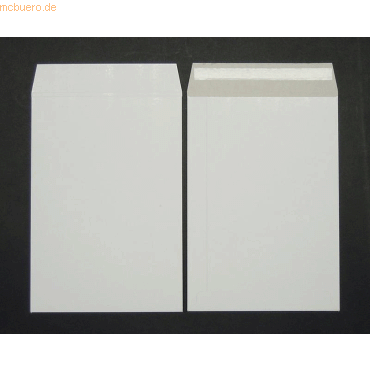 Blanke Vollpapptaschen C4 350g/qm haftklebend VE=100 Stck