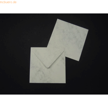 Blanke Briefumschlge 125x140mm 100g/qm gummiert VE=100 Stck grau mar
