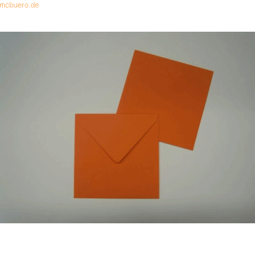 Blanke Briefumschlge 125x140mm 100g/qm gummiert VE=100 Stck orange