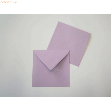Blanke Briefumschlge 125x140mm 100g/qm gummiert VE=100 Stck orchidee