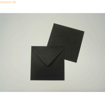 Blanke Briefumschlge 125x140mm 100g/qm gummiert VE=100 Stck schwarz