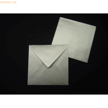 Blanke Briefumschlge 125x140mm 100g/qm gummiert VE=100 Stck silber