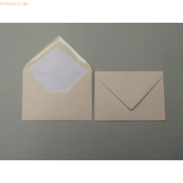 Blanke Briefumschlge 135x192mm 100g/qm gummiert VE=100 Stck chamois