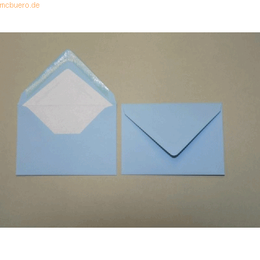 Blanke Briefumschlge 135x192mm 100g/qm gummiert VE=100 Stck aqua