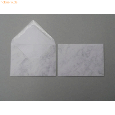 Blanke Briefumschlge 135x192mm 100g/qm gummiert VE=100 Stck grau mar