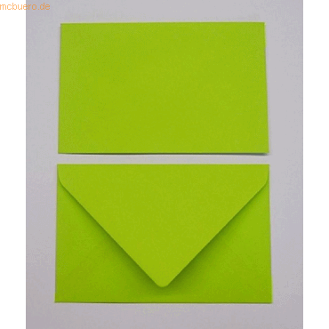 Blanke Briefumschlge 135x192mm 100g/qm gummiert VE=100 Stck maigrn