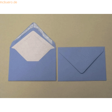Blanke Briefumschlge 135x192mm 100g/qm gummiert VE=100 Stck dunkelbl