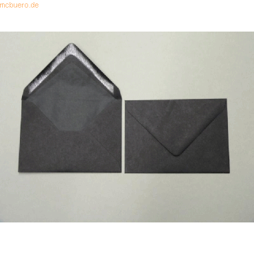 Blanke Briefumschlge 135x192mm 100g/qm gummiert VE=100 Stck schwarz