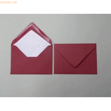 Blanke Briefumschlge 135x192mm 100g/qm gummiert VE=100 Stck rosso