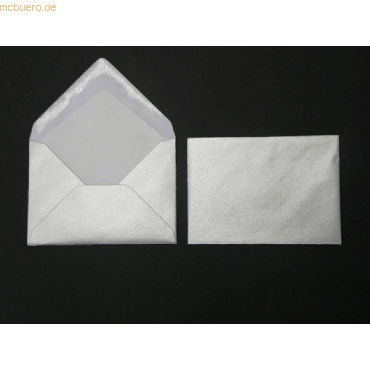 Blanke Briefumschlge 135x192mm 100g/qm gummiert VE=100 Stck silber