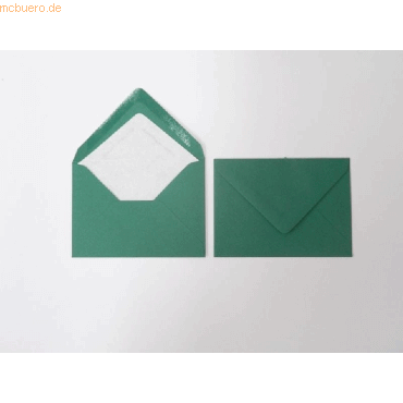 Blanke Briefumschlge 135x192mm 100g/qm gummiert VE=100 Stck tannengr