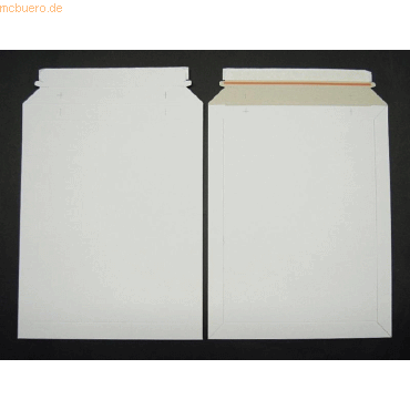 Blanke Vollpapptaschen 292x374mm 500g/qm haftklebend VE=100 Stck