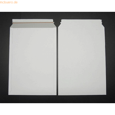 Blanke Vollpapptaschen 320x455mm 500g/qm haftklebend VE=100 Stck