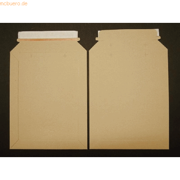 Blanke Vollpapptaschen 215x270mm 450g/qm haftklebend VE=200 Stck