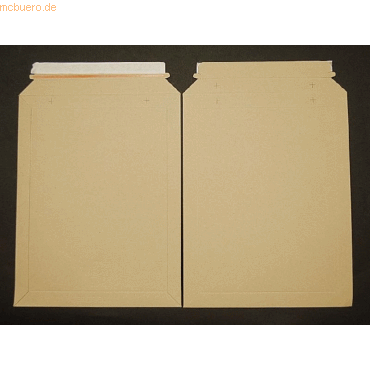 Blanke Vollpapptaschen 292x374mm 500g/qm haftklebend VE=100 Stck