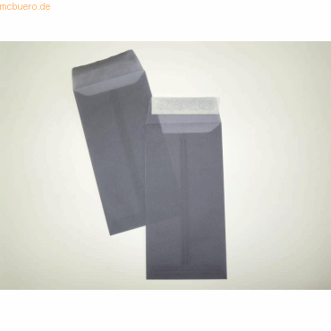 Blanke Versandtaschen Offset transp. DL 100g/qm HK VE=100 St. anthraci