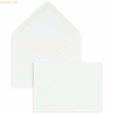 Blanke Briefumschlge 81x114mm (DIN C7) 100g/qm gummiert VE=100 Stck