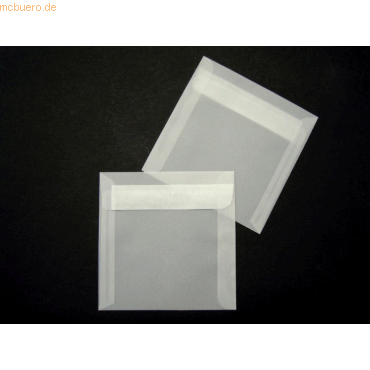 Blanke Briefumschlge Offset transparent 110x110mm 90g/qm HK VE=100 St