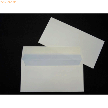 Blanke Briefumschlge DINlang 100g/qm haftklebend VE=500 Stck diamant