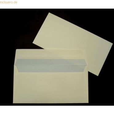 Blanke Briefumschlge DINlang 100g/qm haftklebend VE=500 Stck perlmut