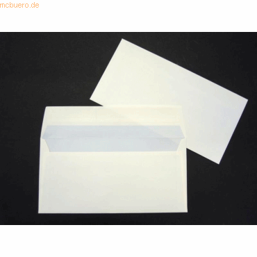 Blanke Briefumschlge DINlang 100g/qm haftklebend VE=500 Stck wei