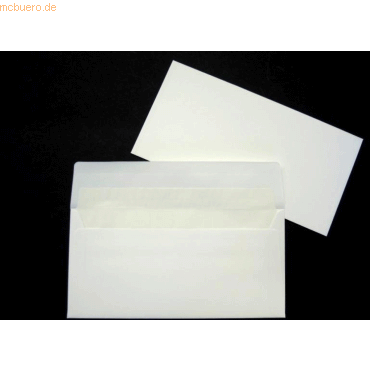 Blanke Briefumschlge DINlang 100g/qm gummiert VE=100 Stck diamantwei