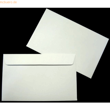 Blanke Briefumschlge 125x200mm 120g/qm gummiert VE=100 Stck wei