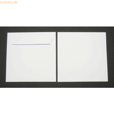 Blanke Briefumschlge 110x110mm 100g/qm haftklebend VE=100 Stck wei