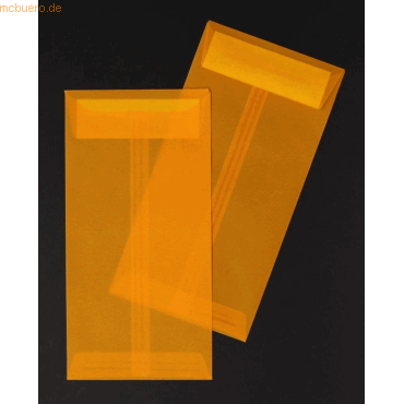 Blanke Versandtaschen Offset transp. DL 100g/qm HK VE=100 St. mandarin