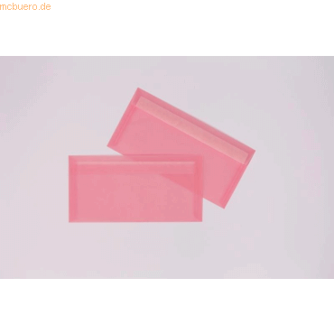 Blanke Briefumschlge Offset transparent DINlang 110g/qm HK VE=100 St